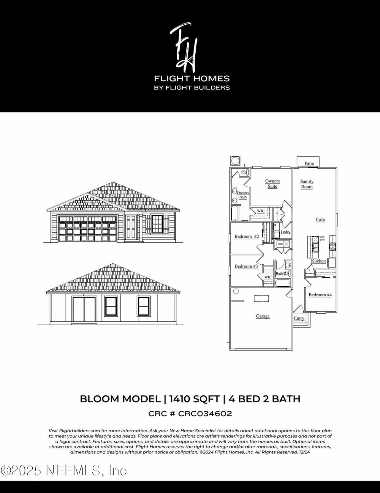 2D floor plan layout of this home in , Jacksonville, FL (Image 2).
