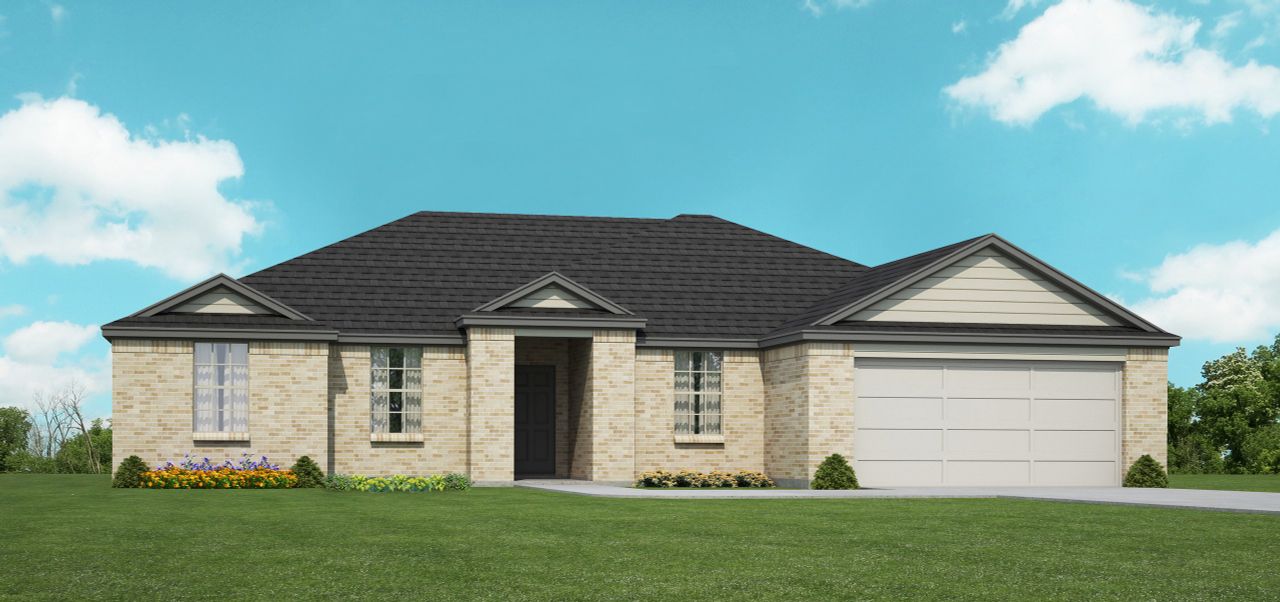 Representative exterior photo of a completed home built from the Magnolia by Our Country Homes in Runaway Bay, Runaway Bay, TX (Image 2).