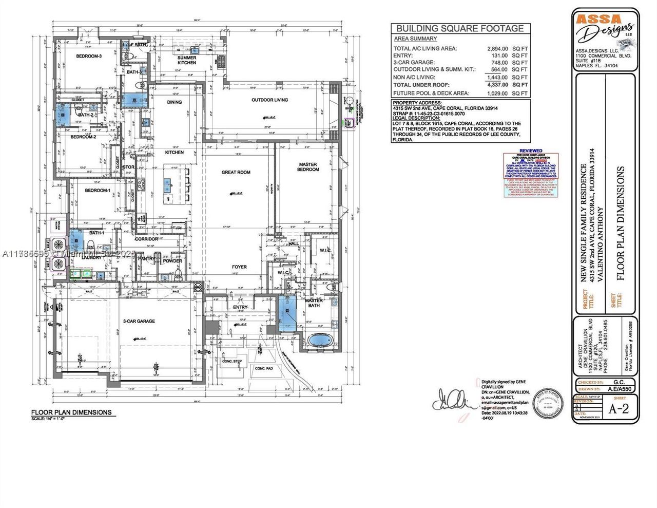 2D floor plan layout of this home in , Cape Coral, FL (Image 2). 2D floor plan layout of this home in , Cape Coral, FL (Image 2).