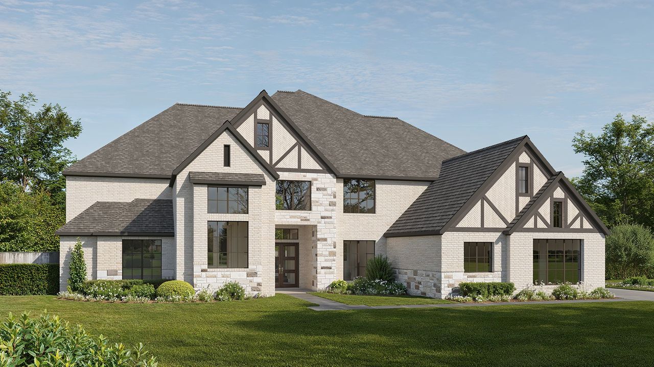 Representative exterior photo of a completed home built from the 6321A by Perry Homes in Thornebrook, Bulverde, TX (Image 2).