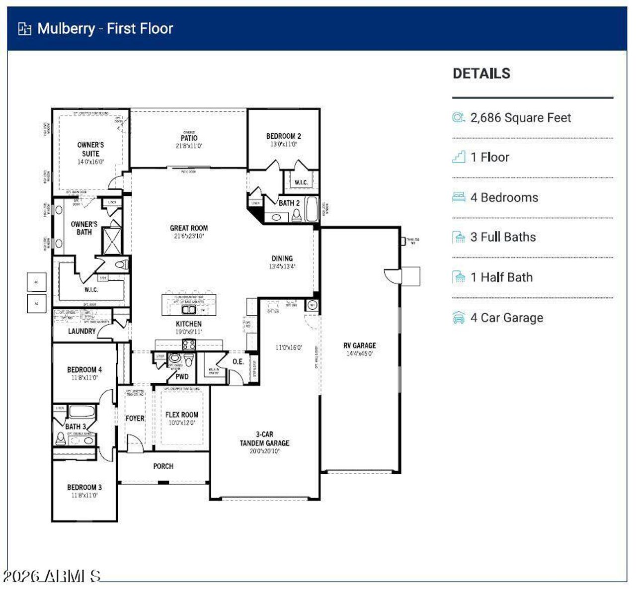 Mulberry Floorplan