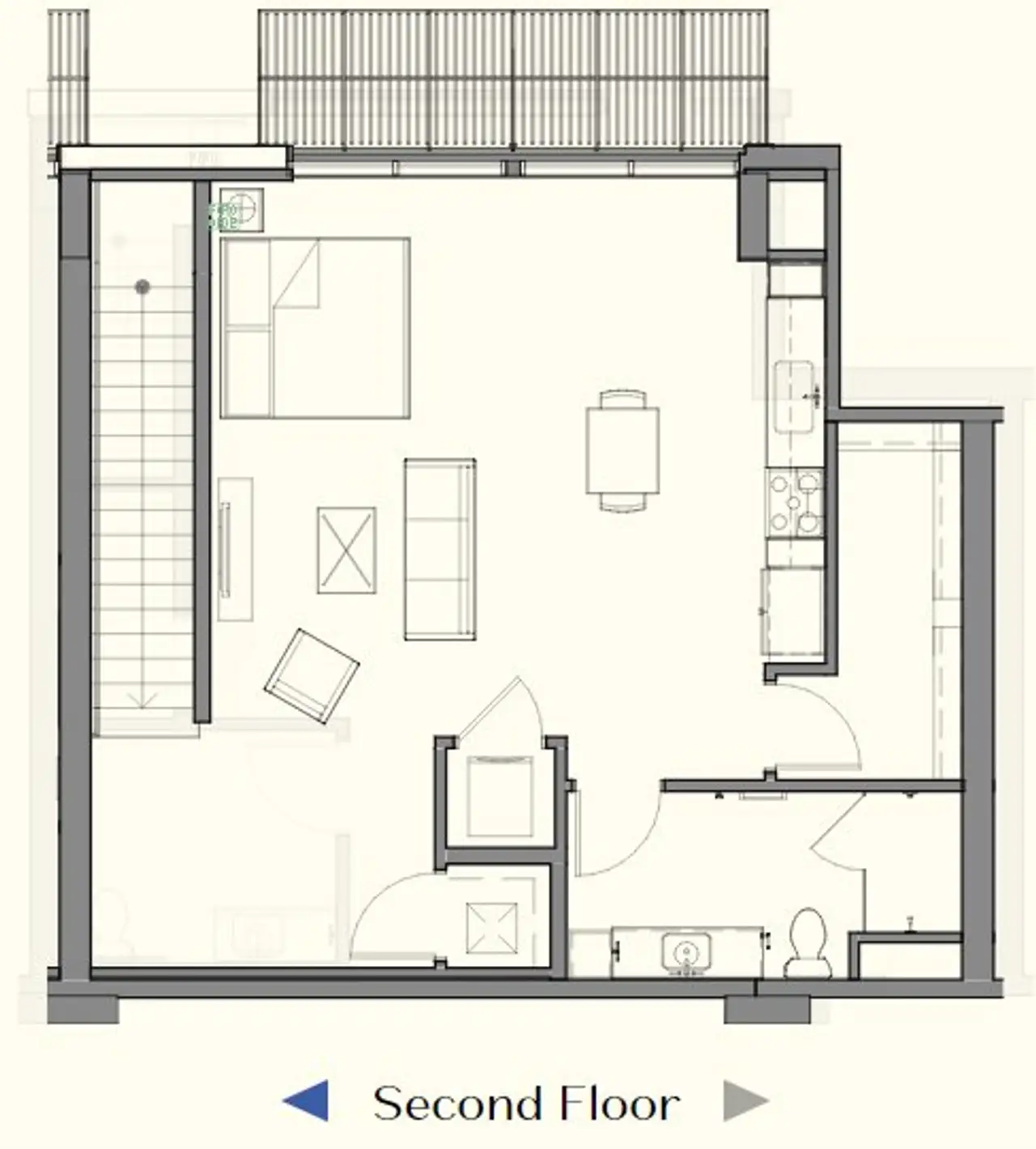 2D floor plan layout for the LW2 by Pearlstone Partners in Zephyr South Lamar, Austin, TX (Image 2).