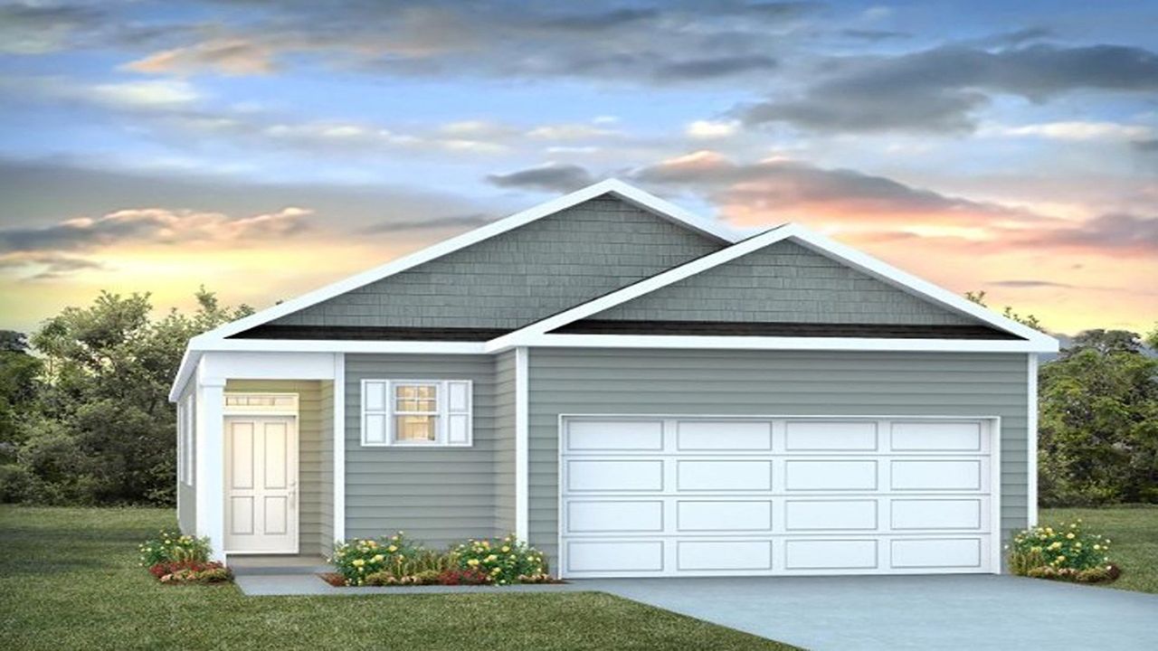 Representative exterior photo of a completed home built from the Allex by D.R. Horton in Rice Hope, Port Wentworth, GA (Image 2).