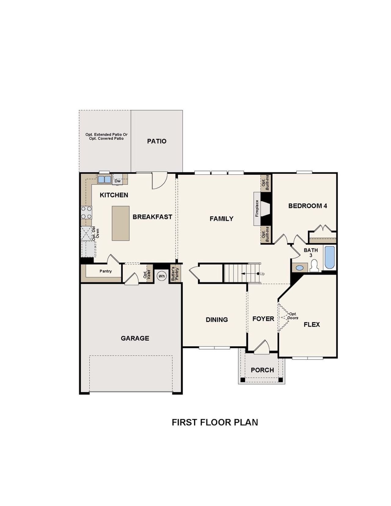 2D floor plan layout of this home in Oakhurst Manor, McDonough, GA (Image 2).