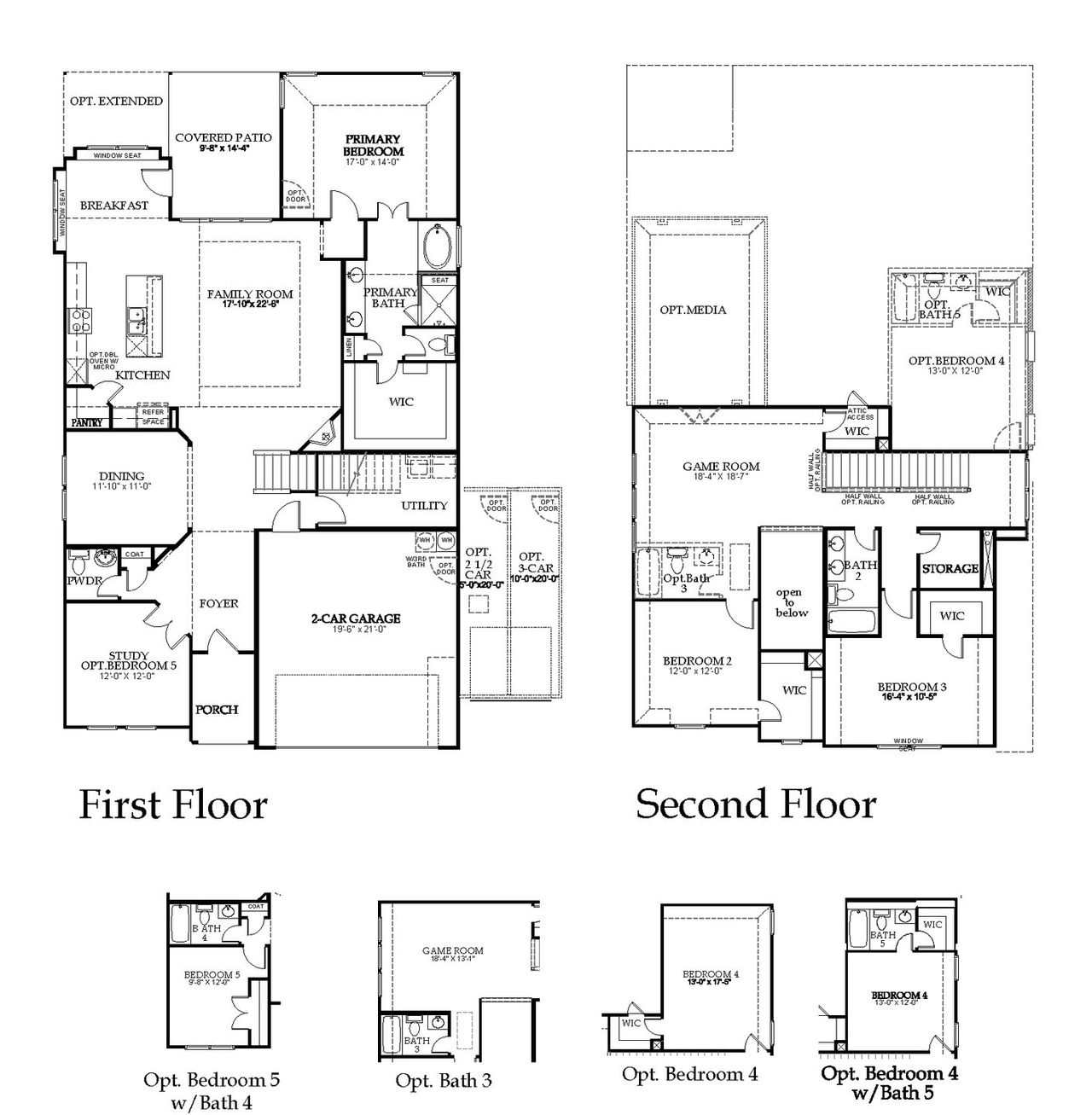 2D floor plan layout of this home in Oak Ridge Park, Corinth, TX (Image 2).