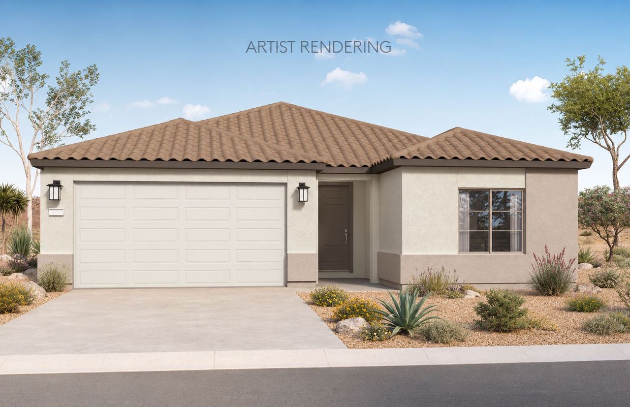 Representative exterior photo of a completed home built from the Bluebell by Pulte Homes in San Madera, Buckeye, AZ (Image 2).