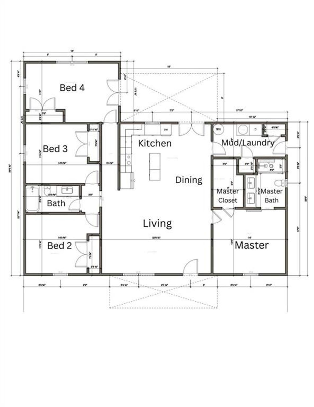 2D floor plan layout of this home in , Bremen, GA (Image 2).