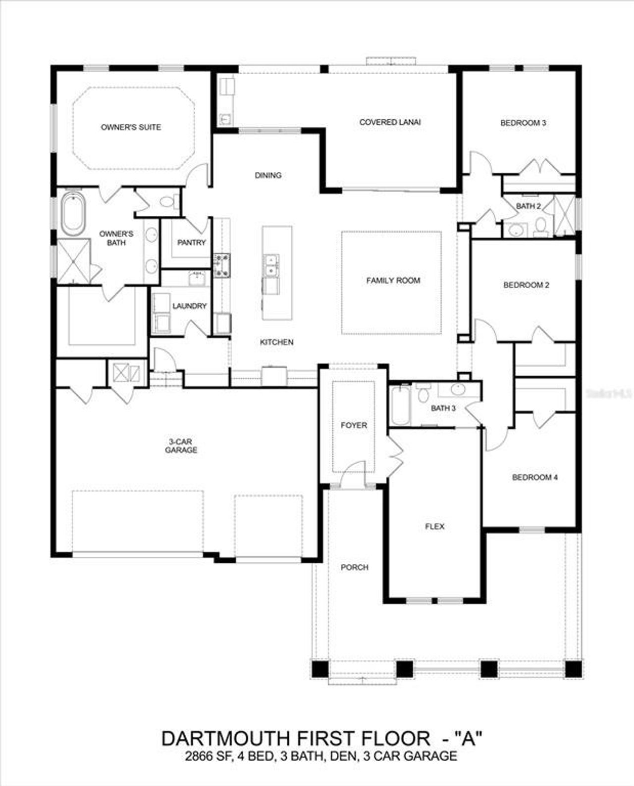 2D floor plan layout of this home in , Beverly Hills, FL (Image 2).
