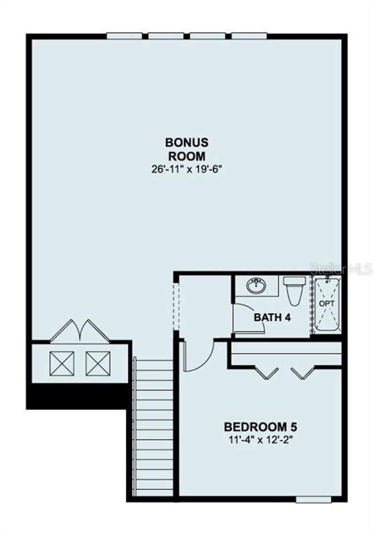 2D floor plan layout of this home in Hawk's Overlook, Oviedo, FL (Image 2). 2D floor plan layout of this home in Hawk's Overlook, Oviedo, FL (Image 2).