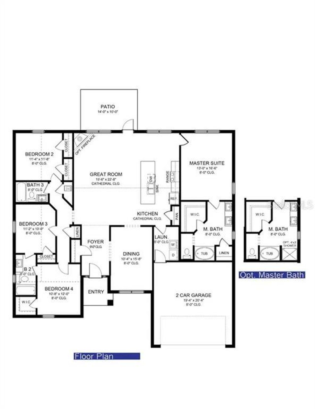 2D floor plan layout of this home in Sugarmill Woods, Homosassa, FL (Image 2). 2D floor plan layout of this home in Sugarmill Woods, Homosassa, FL (Image 2).
