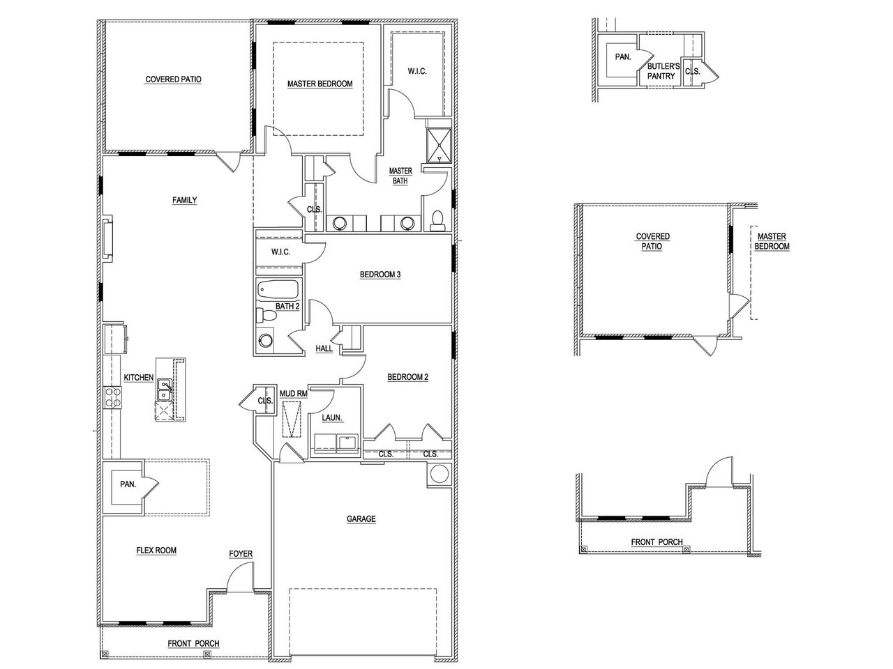 2D floor plan layout of this home in Cooper's Walk, Loganville, GA (Image 2).