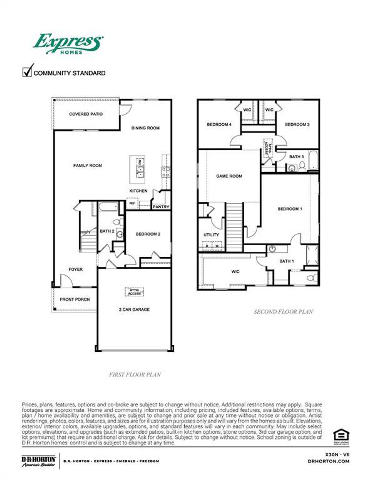 2D floor plan layout of this home in Wildcat Ranch, Crandall, TX (Image 2). 2D floor plan layout of this home in Wildcat Ranch, Crandall, TX (Image 2).