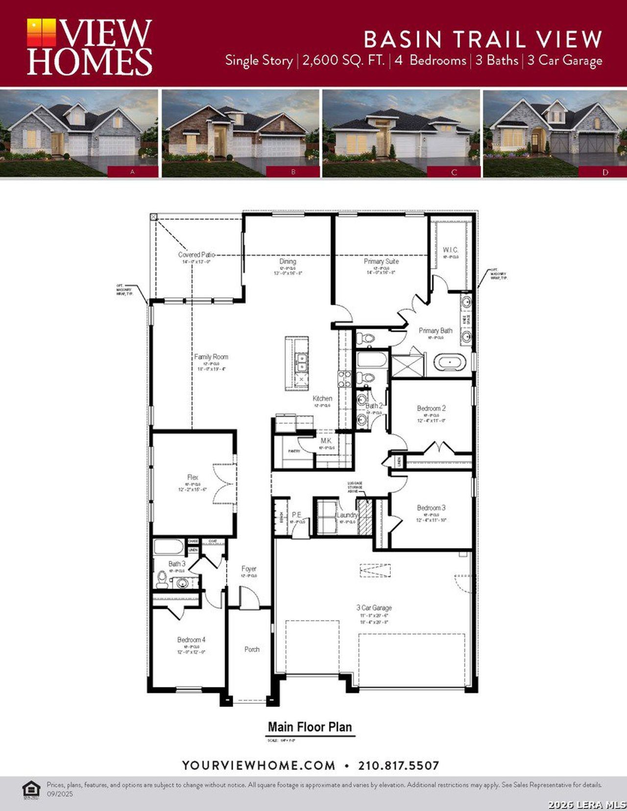 2D floor plan layout of this home in Weltner Farms 60’s, New Braunfels, TX (Image 2).