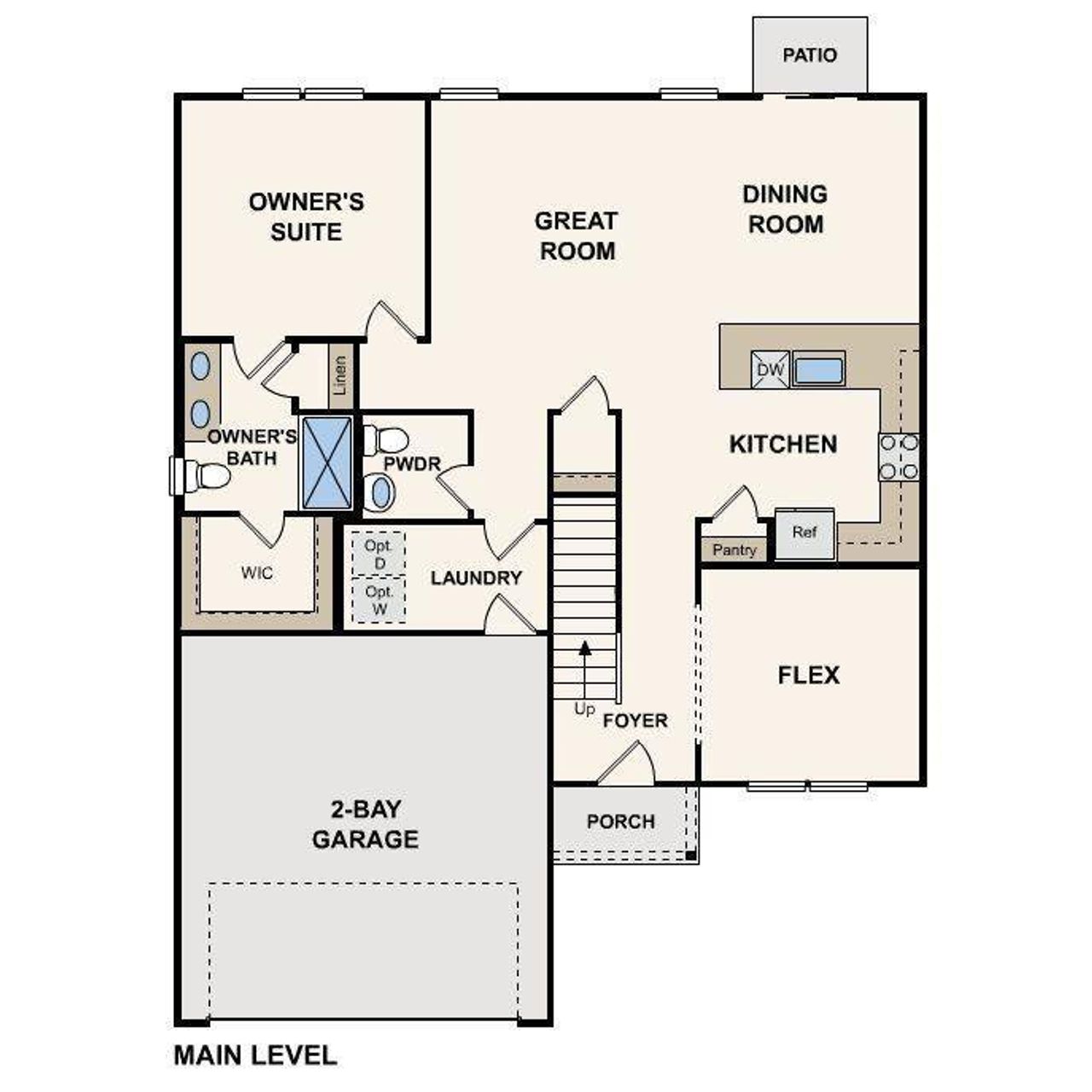 2D floor plan layout of this home in Shallow Creek, Hogansville, GA (Image 2). 2D floor plan layout of this home in Shallow Creek, Hogansville, GA (Image 2).