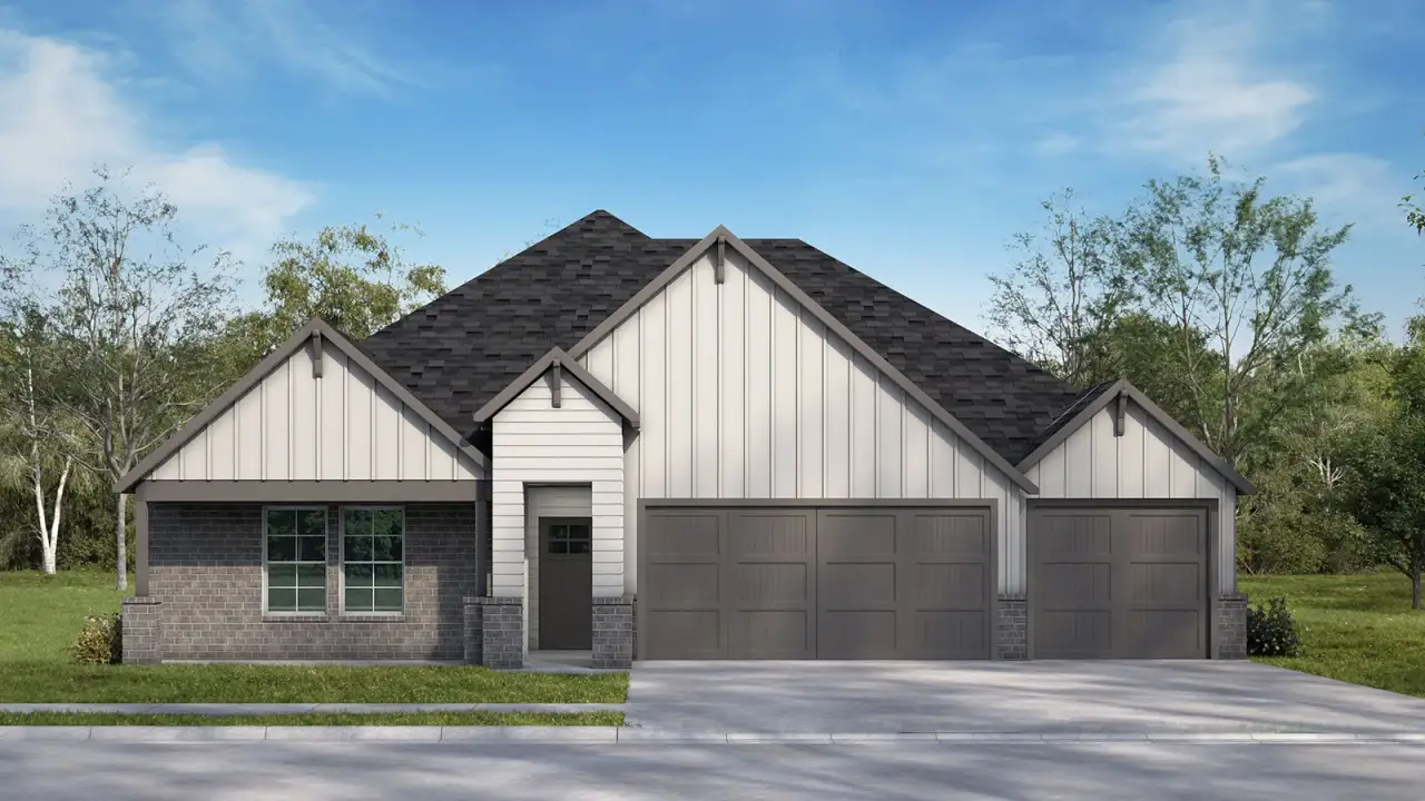 Representative exterior photo of a completed home built from the The Westley by D.R. Horton in Trails of Windcrest, Fredericksburg, TX (Image 2).