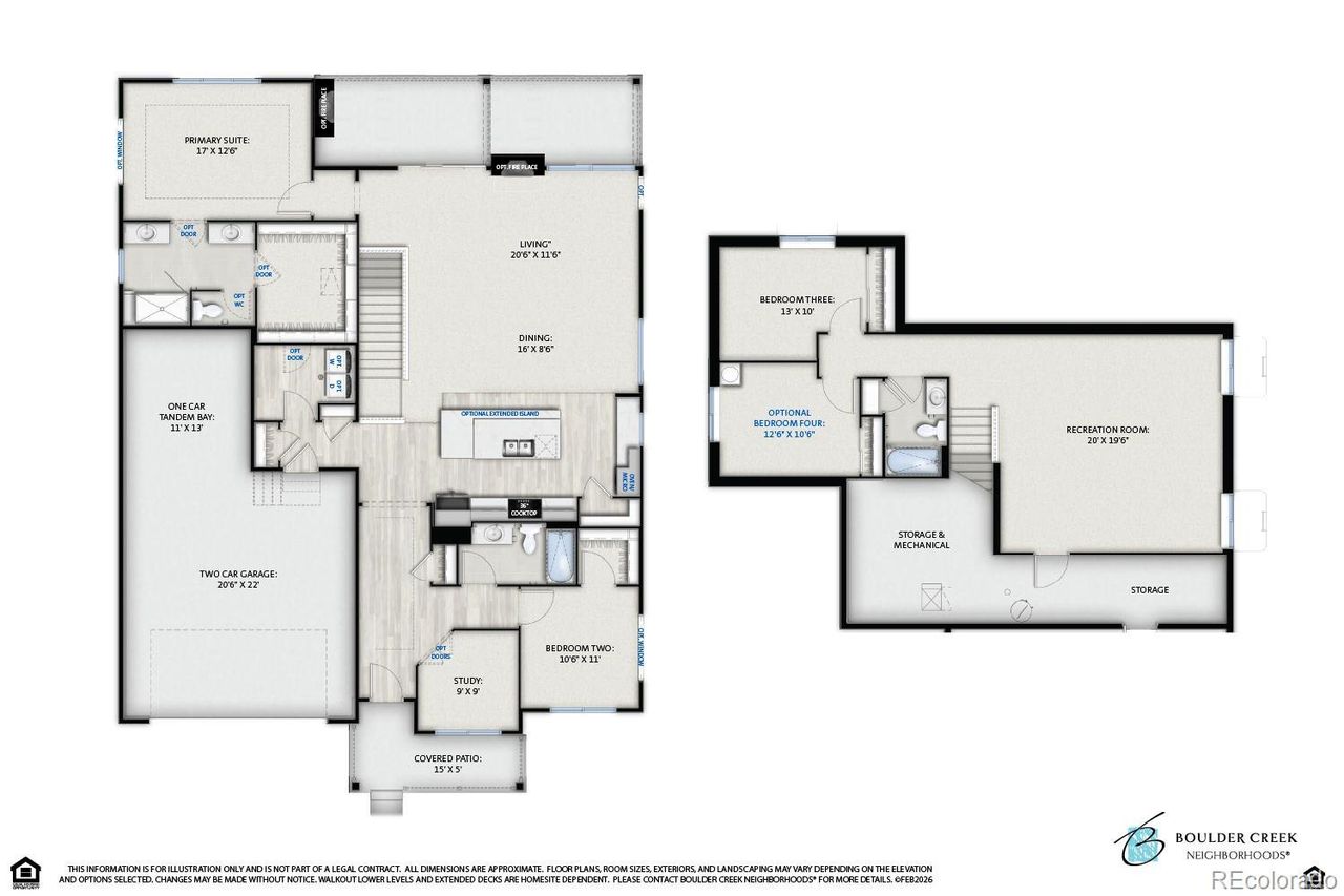 2D floor plan layout of this home in , Fort Collins, CO (Image 2).