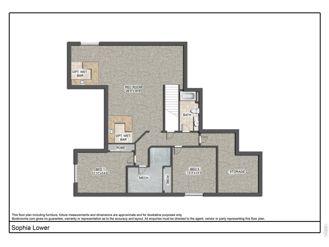2D floor plan layout of this home in Kitchel Lake, Timnath, CO (Image 2).