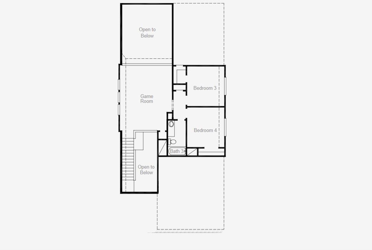2D floor plan layout of this home in Heartland 40', Crandall, TX (Image 2).