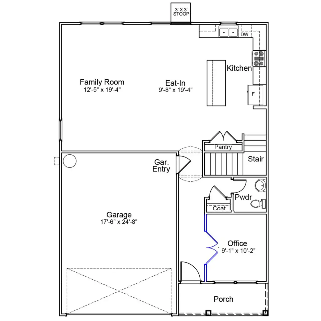 2D floor plan layout of this home in Piper Creek, Newton, NC (Image 2). 2D floor plan layout of this home in Piper Creek, Newton, NC (Image 2).