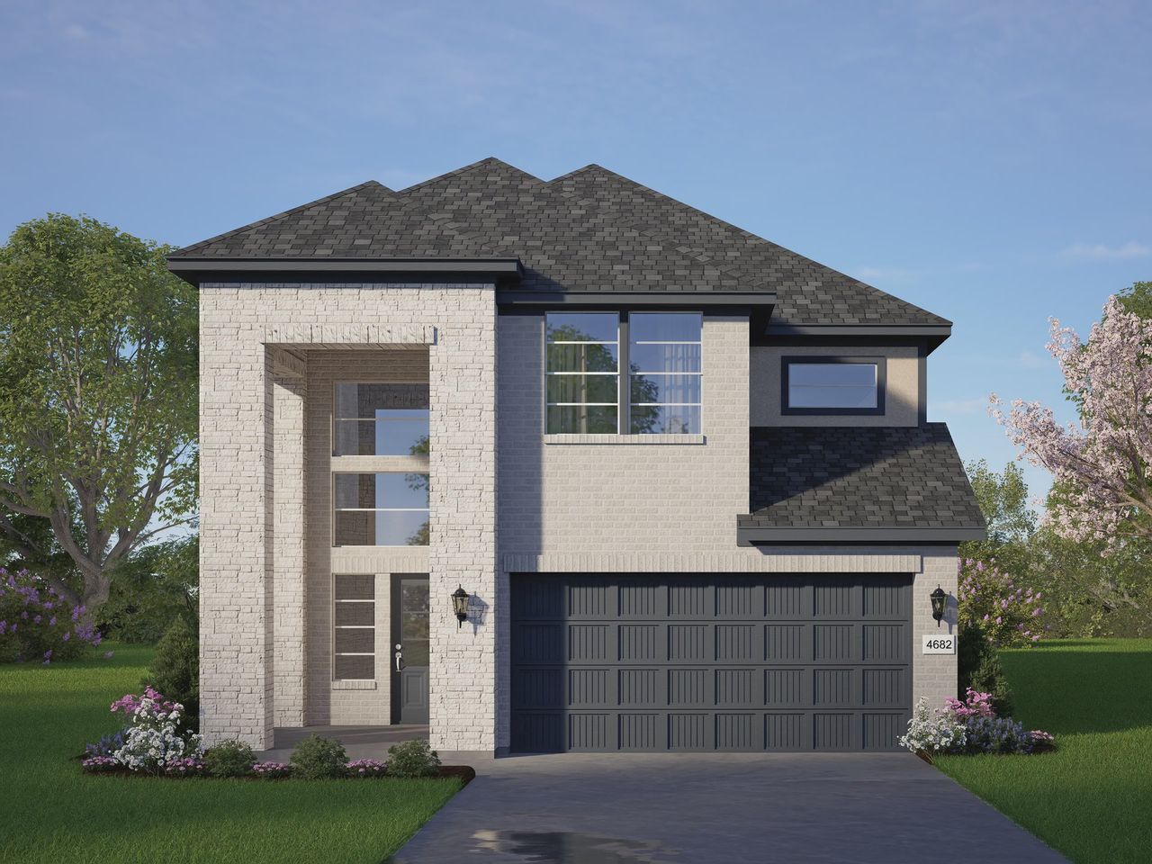 Representative exterior photo of a completed home built from the Durango by Chesmar Homes in Sienna 45's, Missouri City, TX (Image 2).