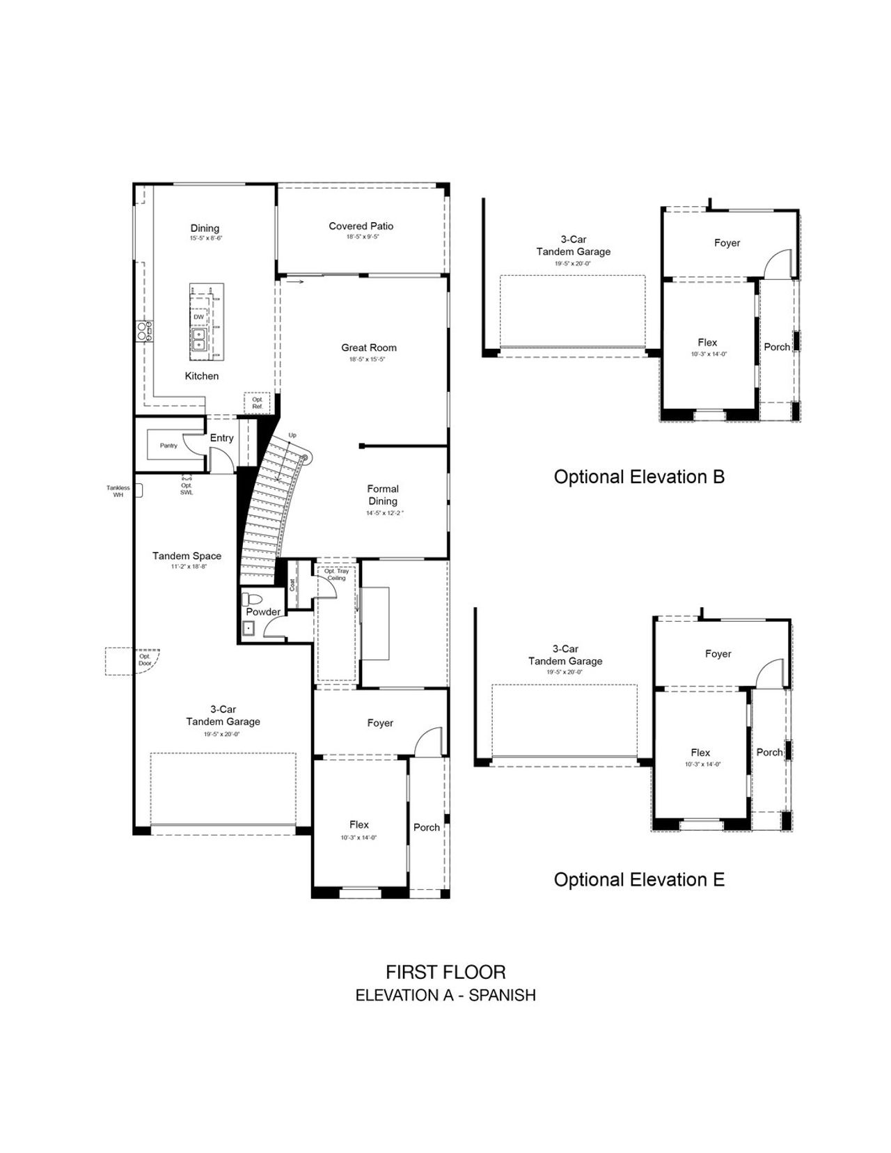 2D floor plan layout of this home in Aloravita South, Peoria, AZ (Image 2).