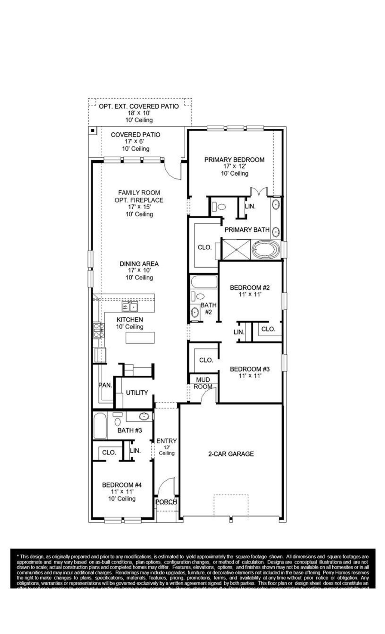2D floor plan layout of this home in Valencia, Manvel, TX (Image 2).
