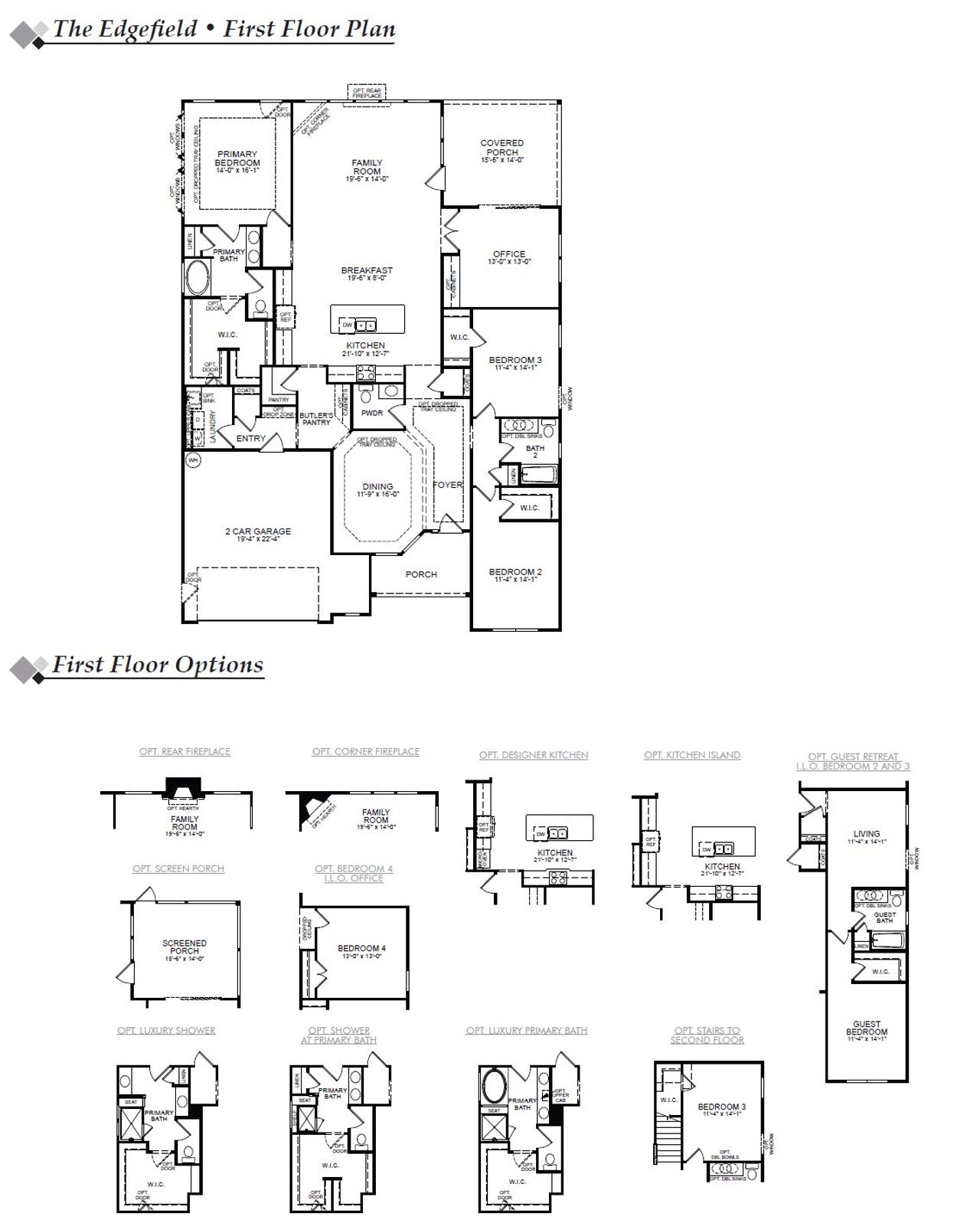 2D floor plan layout of this home in Academy Park, Beaufort, SC (Image 2).