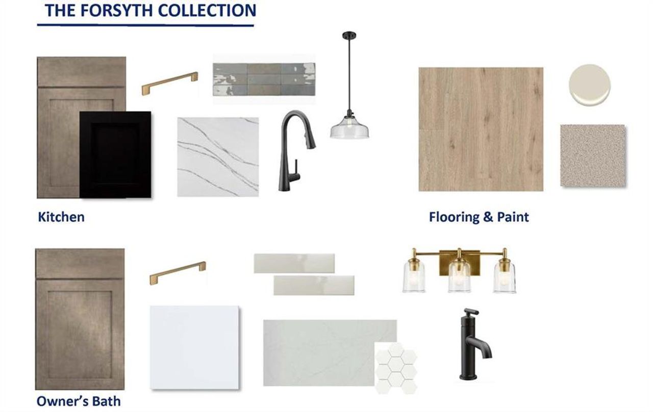 Sample of building materials used in homes in Meadow Brook Farms, Cumming (Image 2).