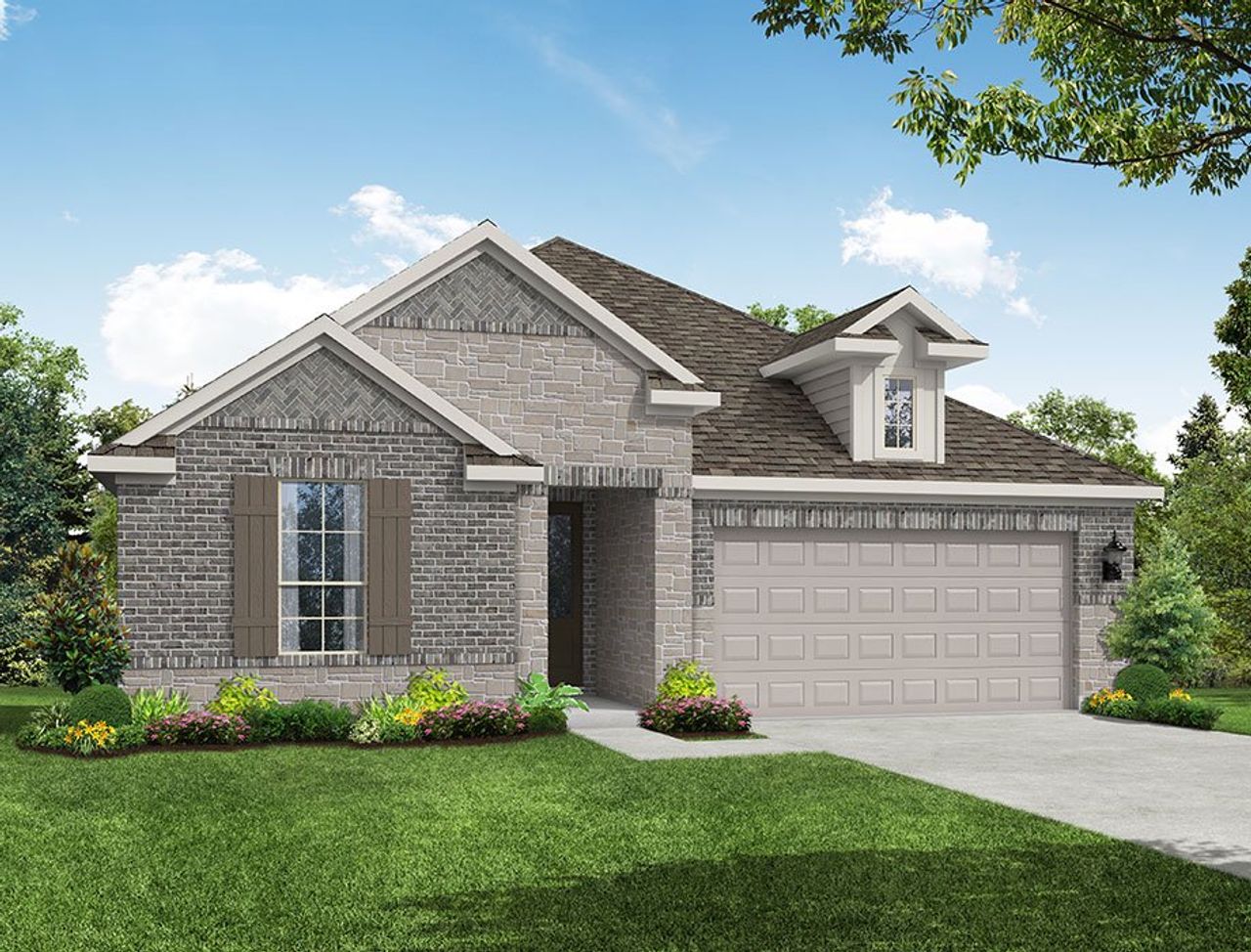Representative exterior photo of a completed home built from the The Seguin by McKinley Homes in River Ranch Meadows, Dayton, TX (Image 2).
