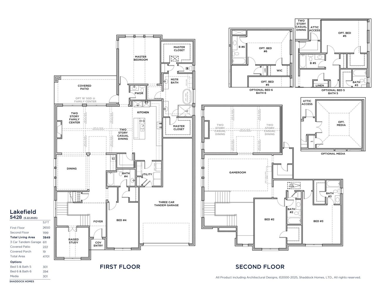 2D floor plan layout of this home in Quail Hollow, Rockwall, TX (Image 2).