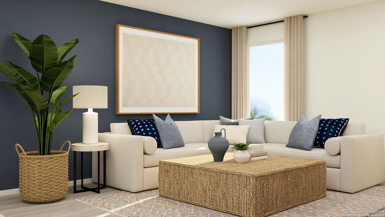 Furnished interior view inside a new home in Espada, San Antonio (Image 2).