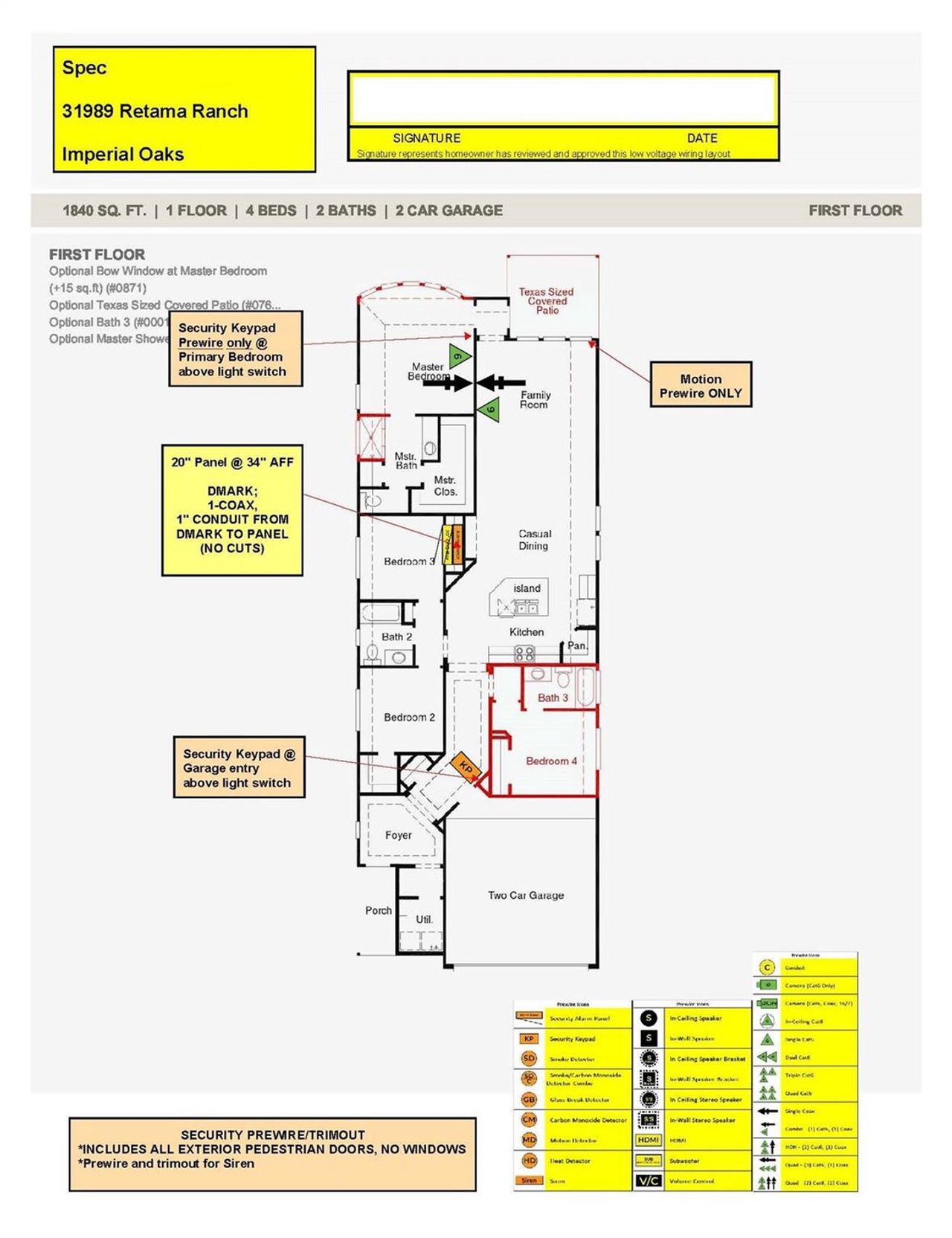 2D floor plan layout of this home in , Spring, TX (Image 2).