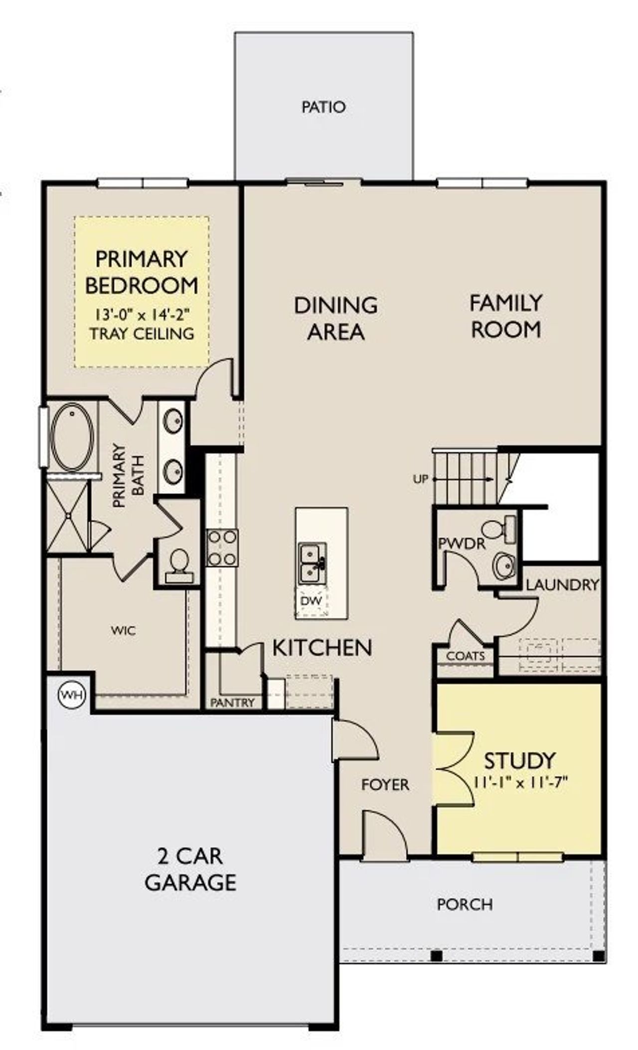 2D floor plan layout of this home in Cades Bluff, Lebanon, TN (Image 2).