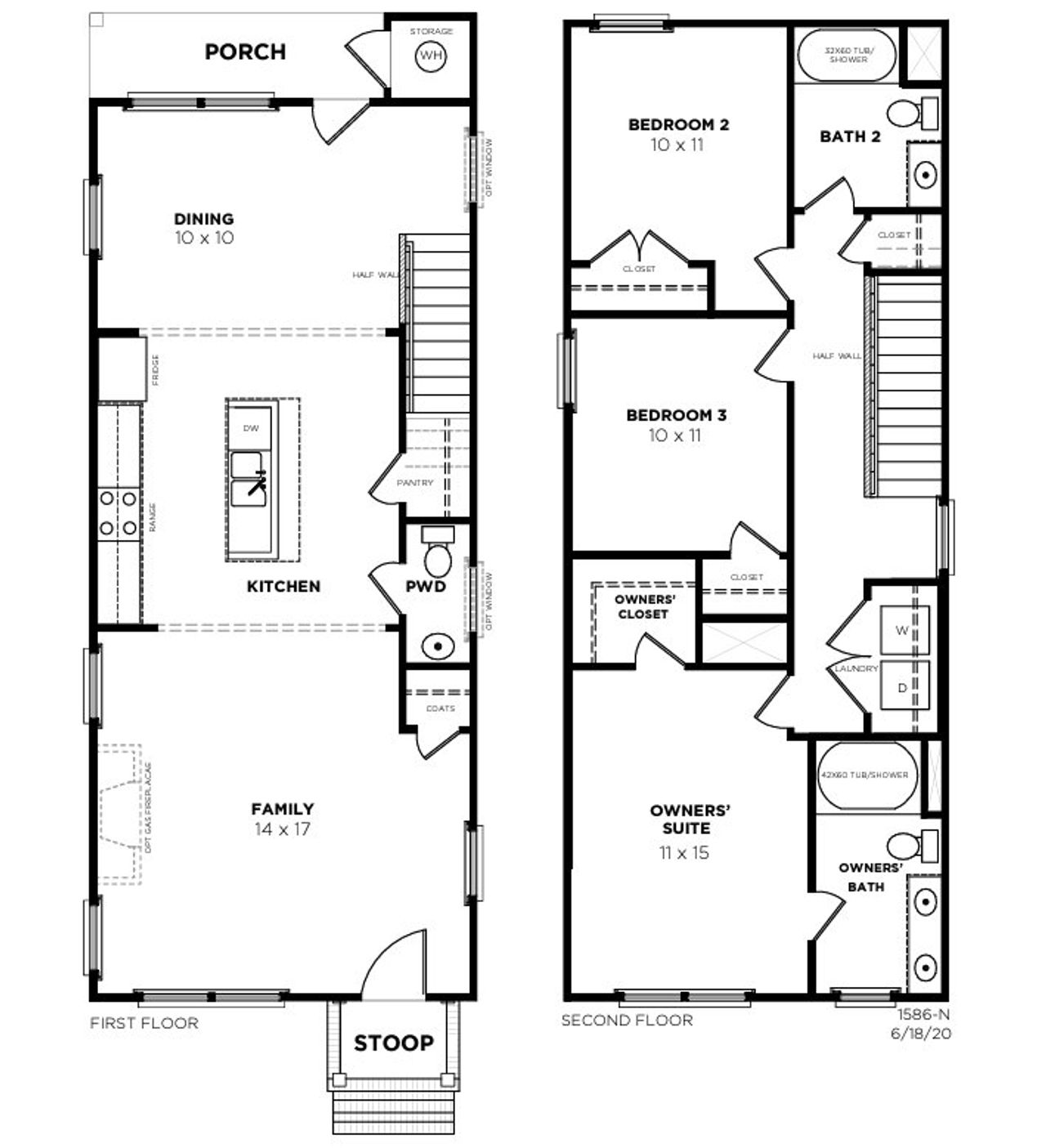 2D floor plan layout for the Rowan N by Saussy Burbank in Nexton - Midtown, Summerville, SC (Image 2). 2D floor plan layout for the Rowan N by Saussy Burbank in Nexton - Midtown, Summerville, SC (Image 2).