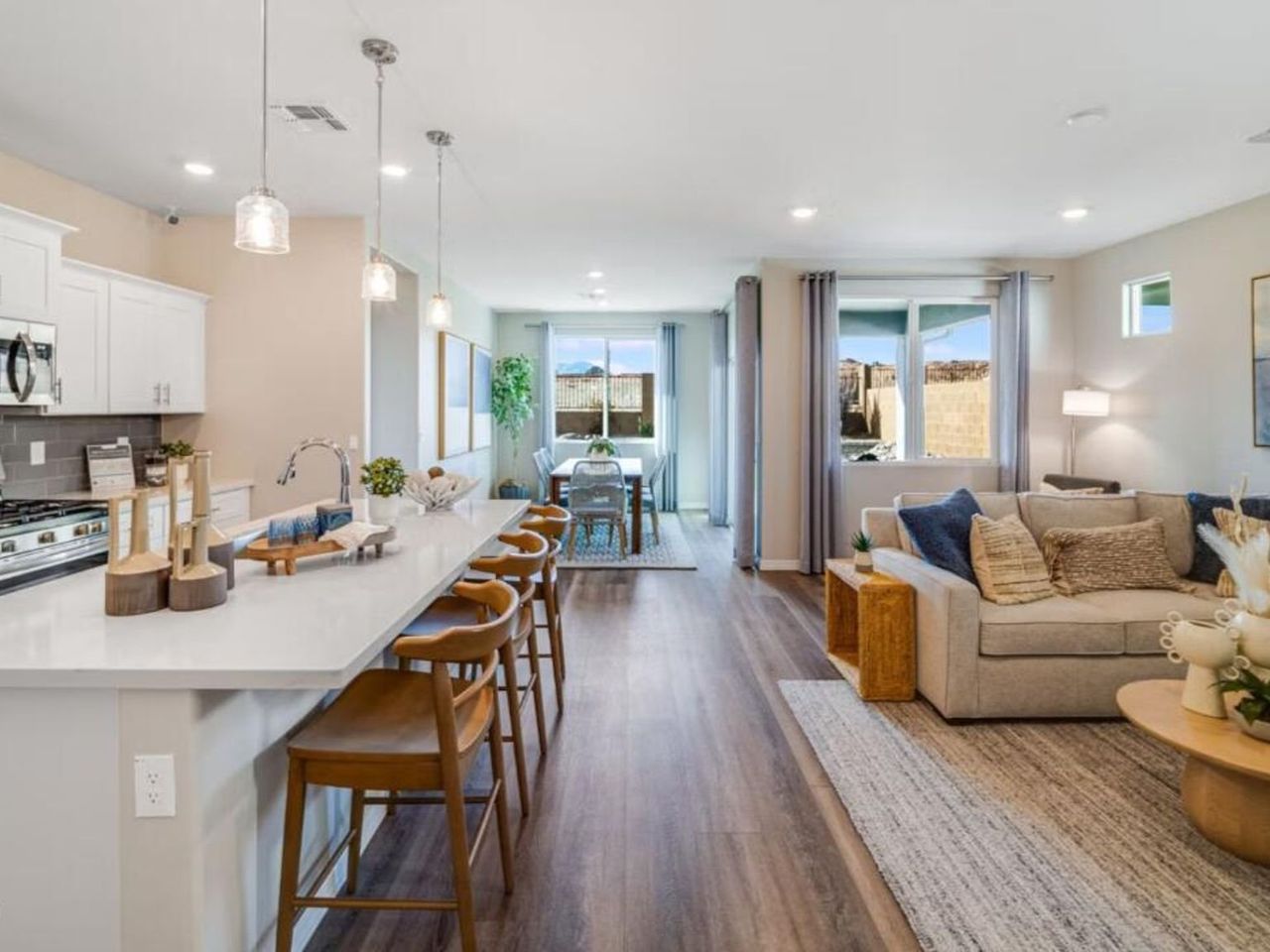 Furnished interior view inside a new home in South Ranch Destination Collection, Prescott (Image 2).