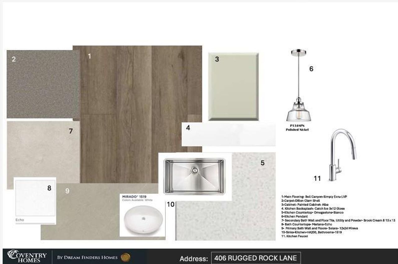 Sample of building materials used in homes in The Trails, New Caney (Image 2). Sample of building materials used in homes in The Trails, New Caney (Image 2).
