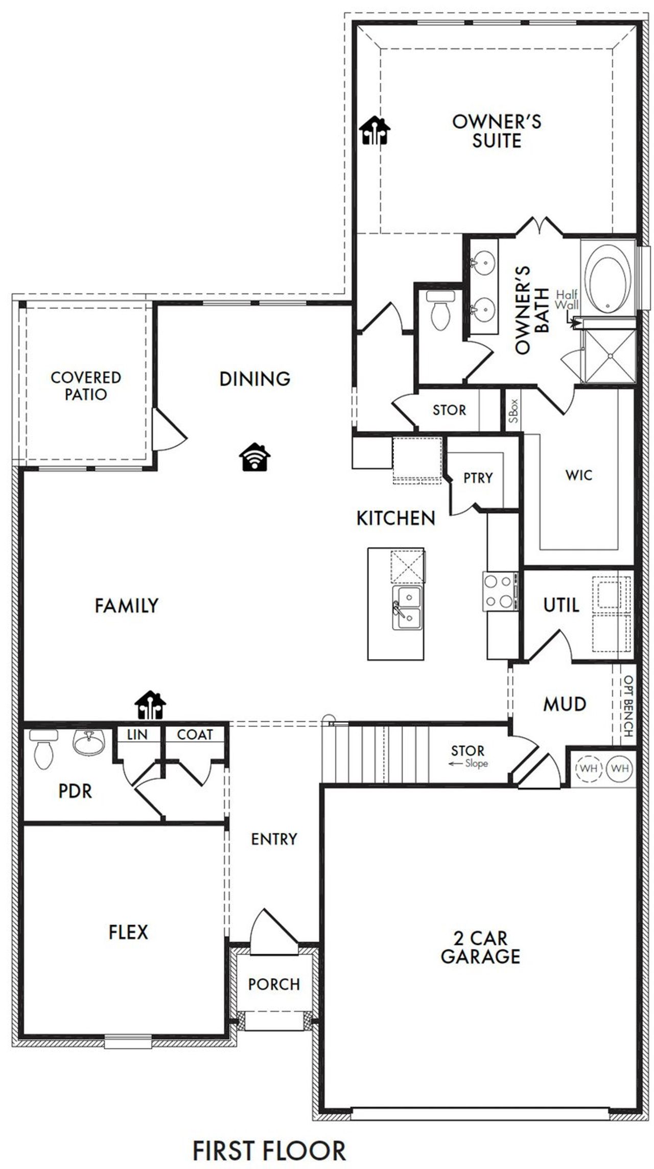 2D floor plan layout of this home in Mercer Meadows, Royse City, TX (Image 2). 2D floor plan layout of this home in Mercer Meadows, Royse City, TX (Image 2).