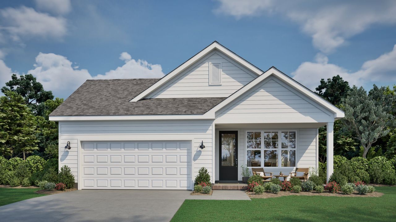 Representative exterior photo of a completed home built from the The Calabasas by New Leaf Builders in East Lake, Leland, NC (Image 2).