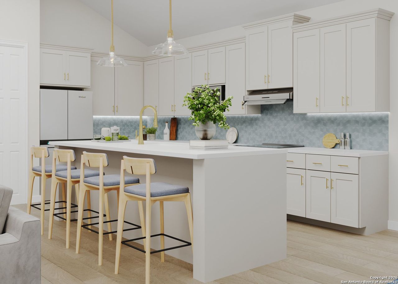 Furnished interior view inside a new home in Venado Crossing, Cibolo (Image 2).