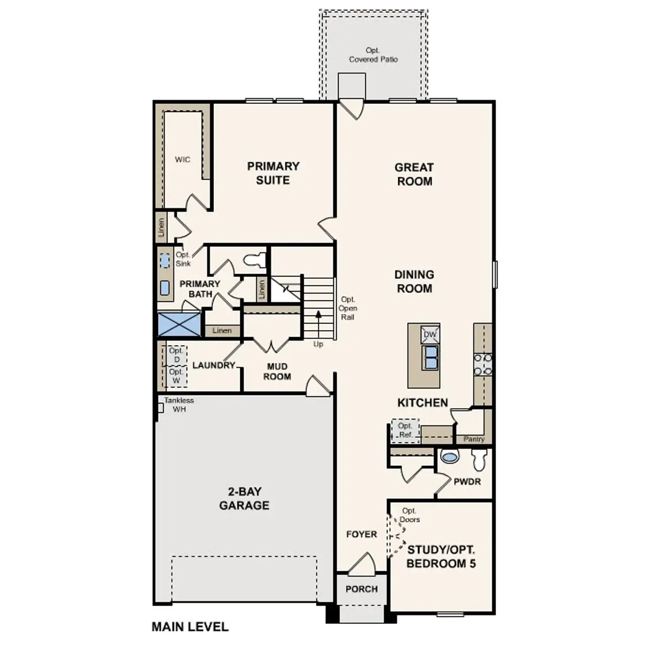 2D floor plan layout for the Savannah by Century Communities in Woodshore, Clute, TX (Image 2). 2D floor plan layout for the Savannah by Century Communities in Woodshore, Clute, TX (Image 2).