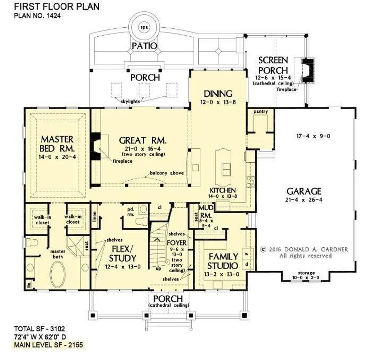 2D floor plan layout of this home in , Rydal, GA (Image 2).