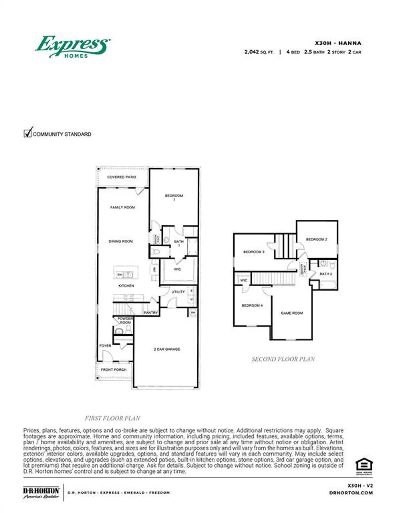 2D floor plan layout of this home in Wildcat Ranch, Crandall, TX (Image 2). 2D floor plan layout of this home in Wildcat Ranch, Crandall, TX (Image 2).