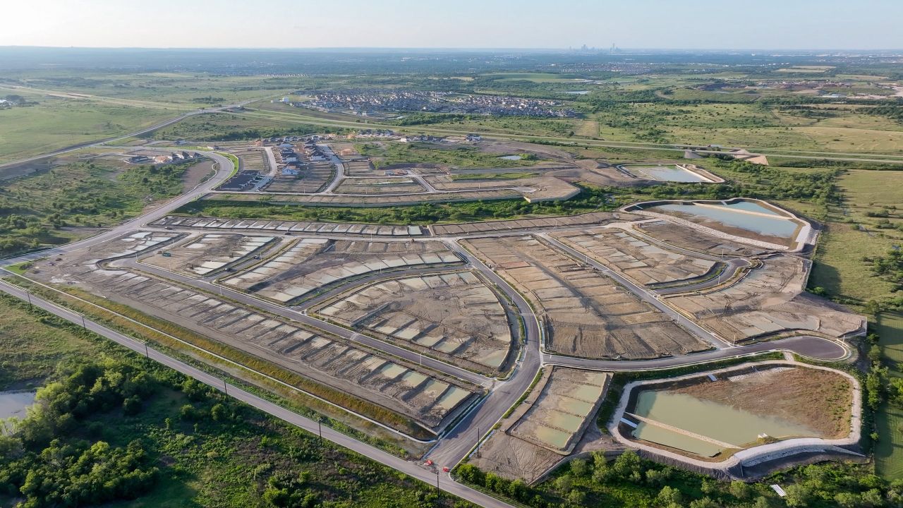 Site preparation for new homesites in Turners Crossing, Buda (Image 2). Site preparation for new homesites in Turners Crossing, Buda (Image 2).