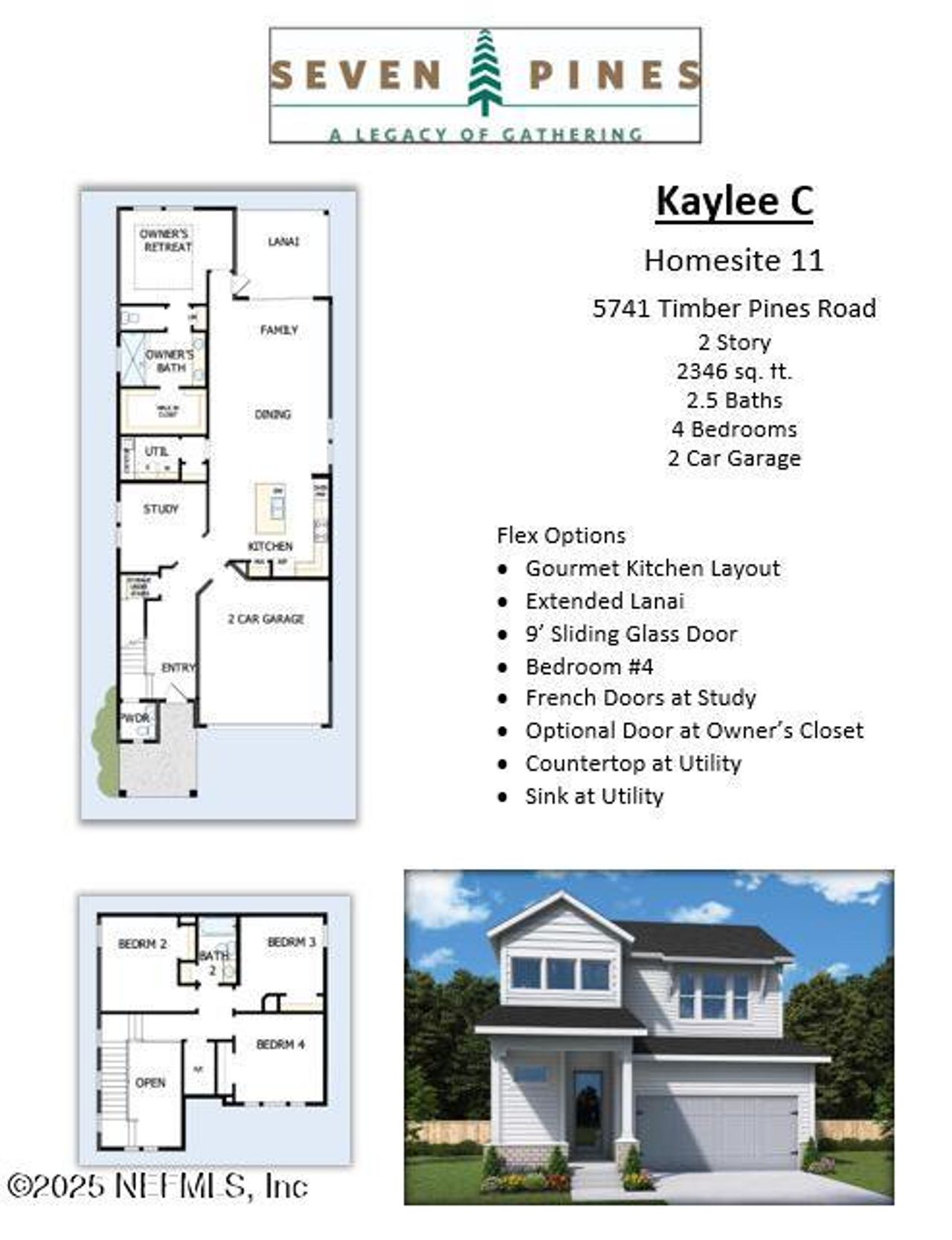 2D floor plan layout of this home in , Jacksonville, FL (Image 2).