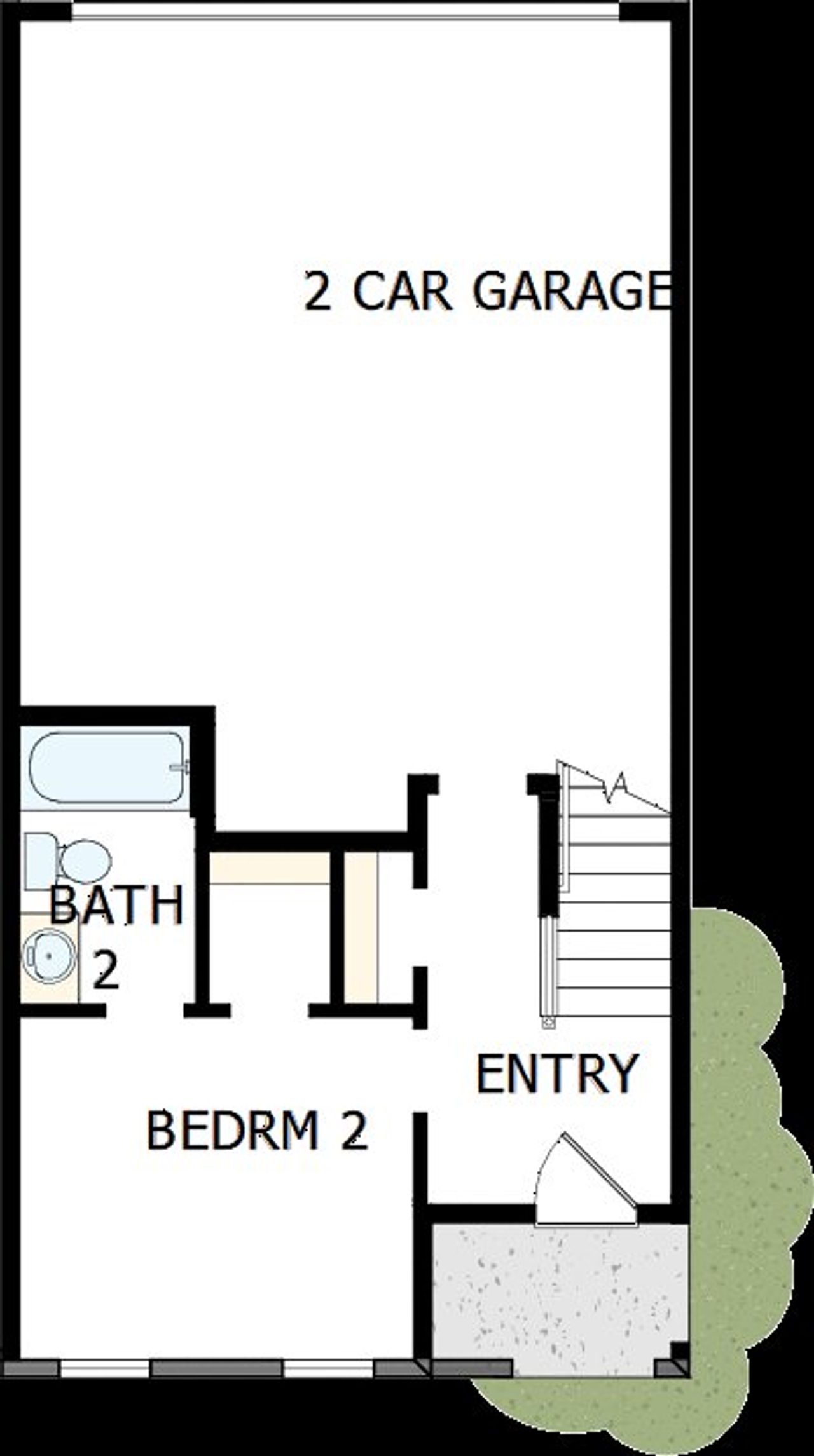 2D floor plan layout of this home in Celesta, Scottdale, GA (Image 2).