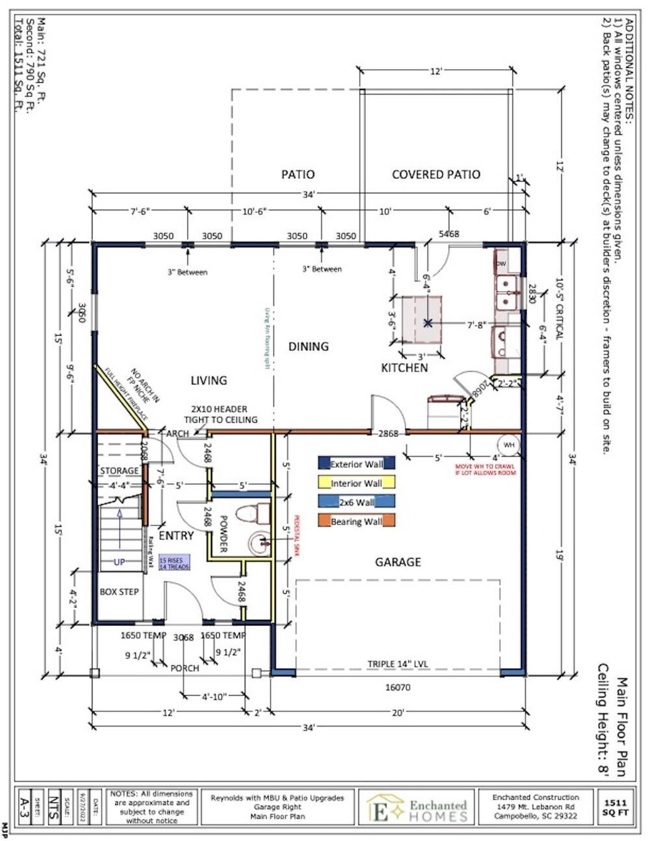 2D floor plan layout of this home in New Prospect Haven, Inman, SC (Image 2). 2D floor plan layout of this home in New Prospect Haven, Inman, SC (Image 2).