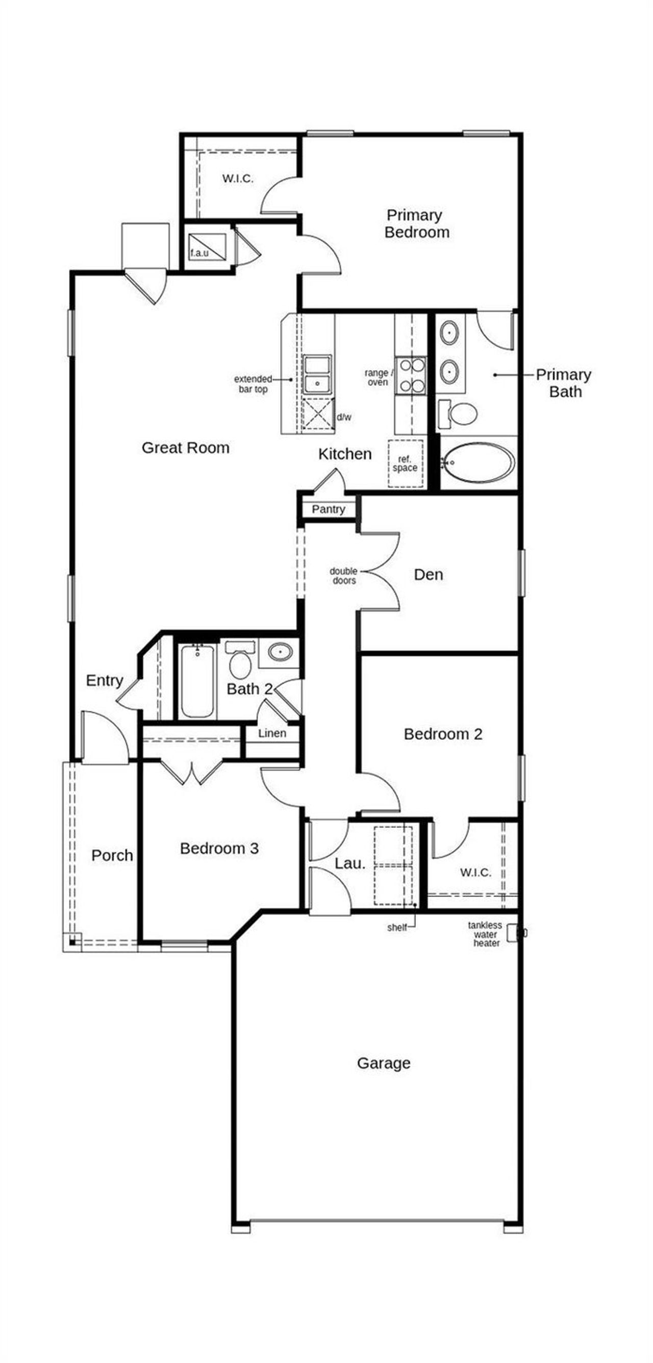 This floor plan features 3 bedrooms, 2 full baths and over 1,300 square feet of living space. This floor plan features 3 bedrooms, 2 full baths and over 1,300 square feet of living space.