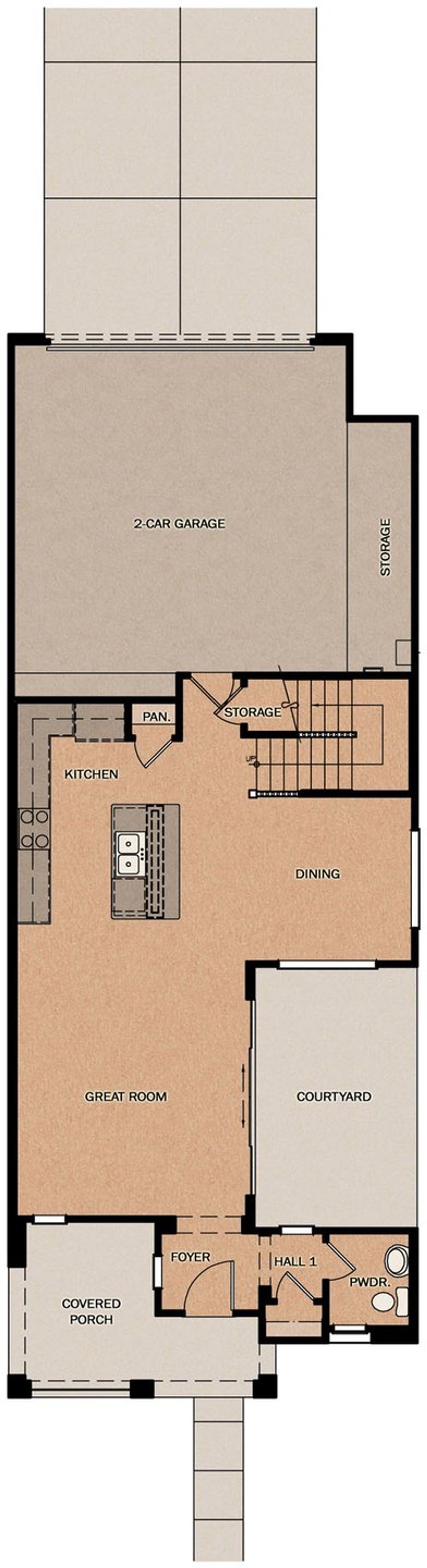 2D floor plan layout of this home in San Francisco, Surprise, AZ (Image 2).
