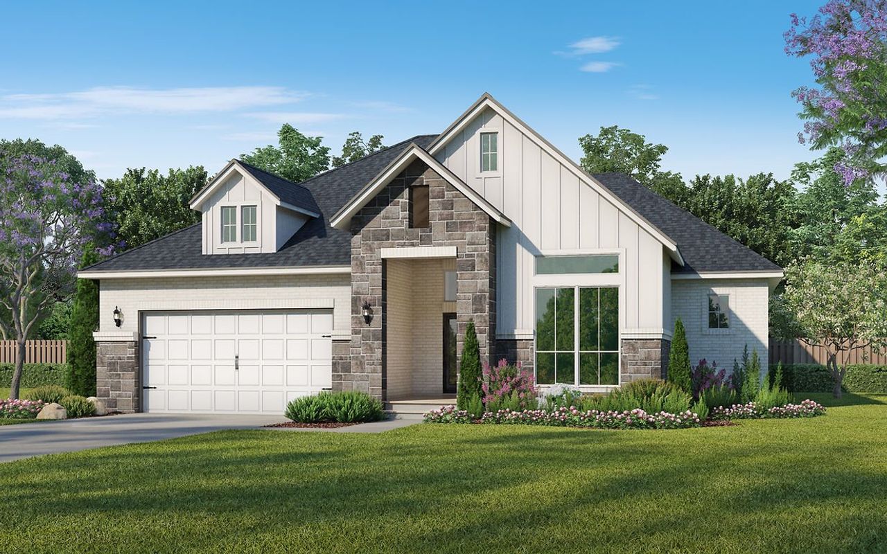 Representative exterior photo of a completed home built from the Coleman by Kendall Homes in Rose Hill Estates, Willis, TX (Image 2).