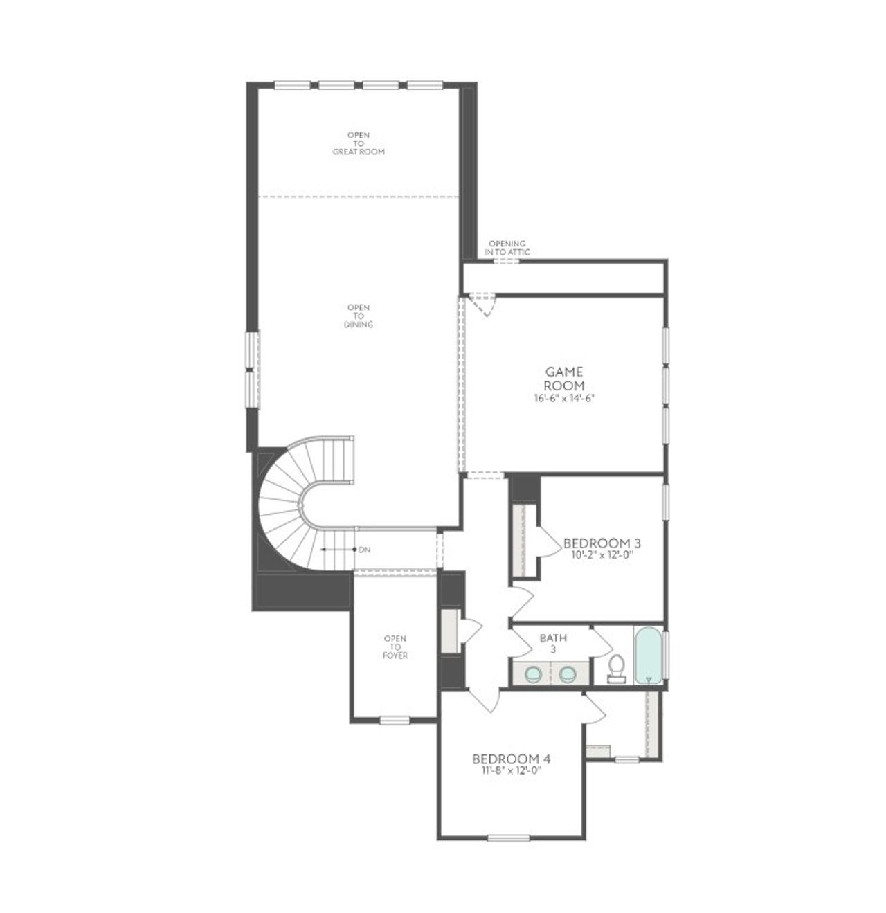 Image 2 representing the Whimbrel by Tri Pointe Homes in Woodson’s Reserve, Spring, TX.